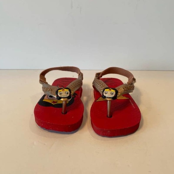 Havaiana Sandalias Baby Kids Sandals- Baby Hero Wonder Woman USA 4C - Picture 1 of 8